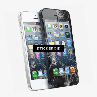 Two Iphone Broken Screens - Iphone 5g 16 Gb
