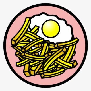 Egg And Chips Clipart