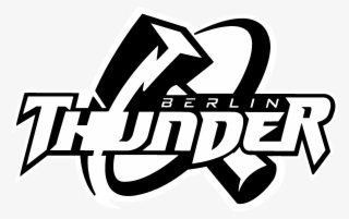 Berlin Thunder 01 Logo Black And White - Discovery Canyon Thunder Logo