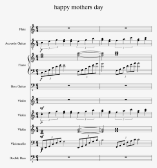 Happy Mothers Day Sheet Music For Flute, Piano, Violin, - Sheet Music