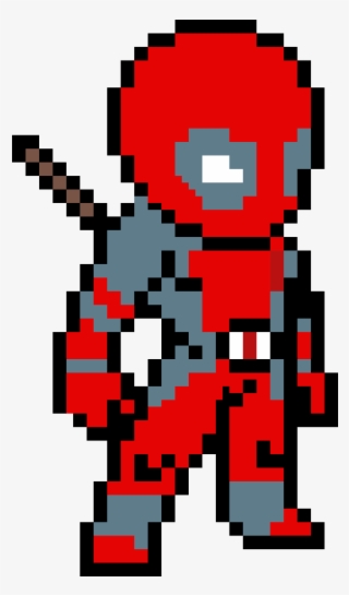 Pixel Art - Deadpool Pixel Art - 400x400 PNG Download - PNGkit