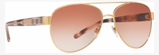 Burberry Be3084 Check 105213 Gold Women Sunglasses