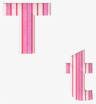 Abc Alphabet T Fabric Stripes 732859 - Letra De Tecido Png