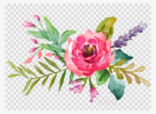Water Flowers Png Clipart Watercolour Flowers Watercolor - Watercolor Jungle Flowers Png