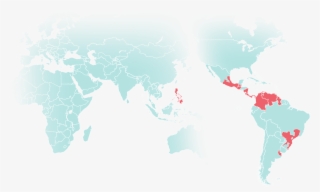 Presence - North America Region On World Map