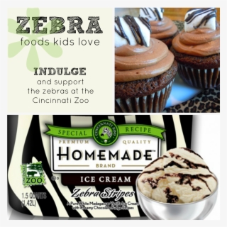 3 Zebra Foods Kids Love Zebra Stripes - Homemade Brand Ice Cream Zebra Stripes