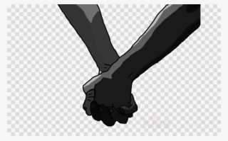 Couple Holding Hands Clipart Finger Black And White - Y In Transparent Background