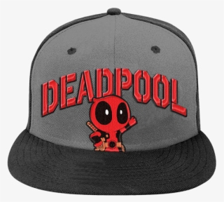 Grey Cute Deadpool Cap - Baseball Cap