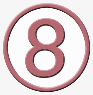 Number 8 Png - Number 8 In A Circle