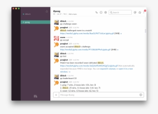 Ping Pong Bot, Chess Bot, Pool Bot And Tic Tac Toe - Slack Leaderboard