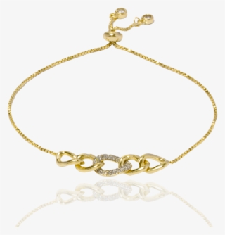 Pulseira Regulável Com Correntes De Elo Cravejados - Body Jewelry