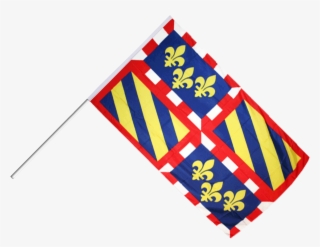 Drapeau France Bourgogne Sur Hampe - Burgundy Flag - 3x5 Ft