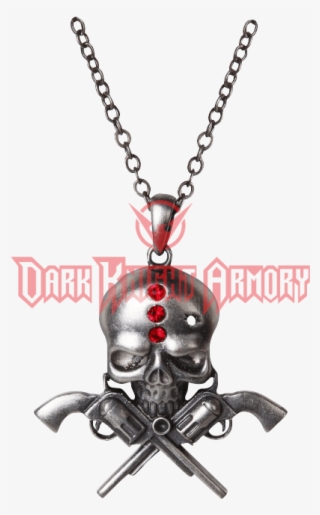 Gunslinger Skull Necklace