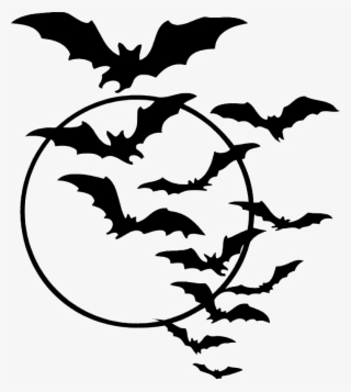 Bat Moon Png Free Download - Transparent Halloween Clip Art