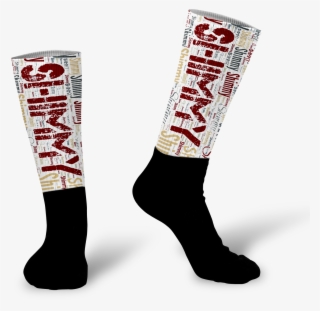 Personalized Word Art Socks - Photograph