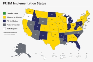 Prism State Implementation Map - Most White Us State