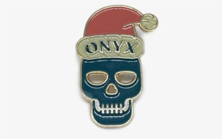 Santa Skull Pin - Coffee
