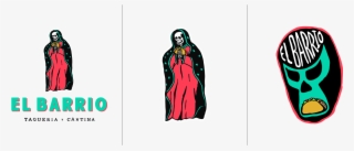 Including A Dead Madonna Holding A Taco And A Luchador - Illustration