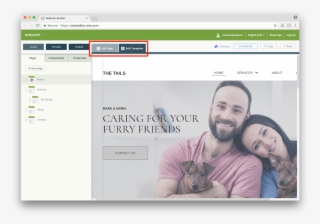 Edit Template Is Activated - Pages
