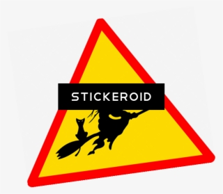 Scarlet Witch - Halloween Warning Sign Png