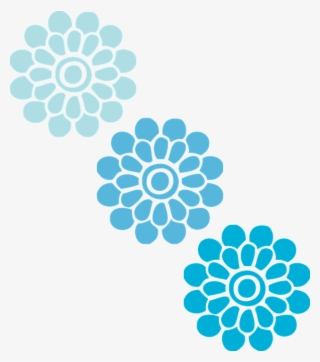 Flores Vector Azul Png