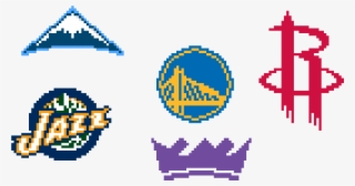 Nba Team Logos - Logo In Pixel Art