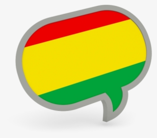 Language Speech Bubble Bolivia Country Flag Icon Transparent