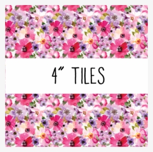 Watercolor Floral Patterned Vinyl - 2017 Bold Blossoms Do It All Wall Calendar - Book