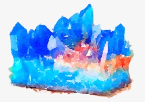 Vector Royalty Free Stock Free Blue Png Freetouse By - Crystal Watercolor Png
