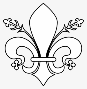 Open - Fleur De Lis White Png