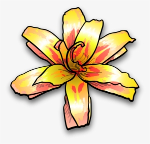 Yellow Flower Blue Watercolor Painting Petal - Yellow Flower Clip Art