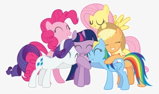 My Little Pony Characters Png High-quality Image - My Little Pony Hugging