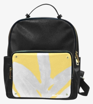 Pink Watercolor Campus Backpack - Yimao Sunflower Leather Backpack Fashion Handbags Mid