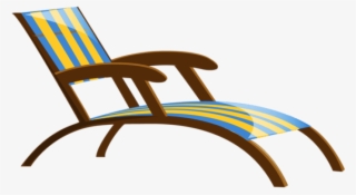 Transparent Beach Lounge Chair Png Clipart - Swimming Pool Chair Png