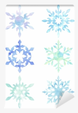 Set Of Snowflakes Isolated On White Background - Motif