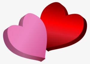 Free Png Pink And Red Hearts Png Images Transparent - Red And Pink Hearts