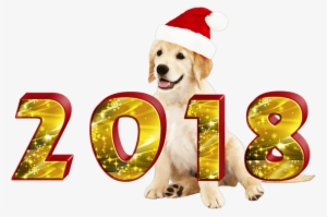 2018 Dancing Transparent Png - Happy New Year 2018 Dog Png