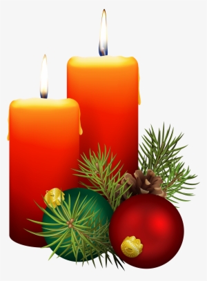 Chrsitmas Candles Png - Clip Art