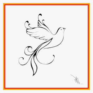 Gold Clipart Dove - Dessin De Colombe Pour Tatouage