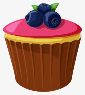 Mini With Blueberries Png Picture Gallery View - Mini Cake Clipart Png