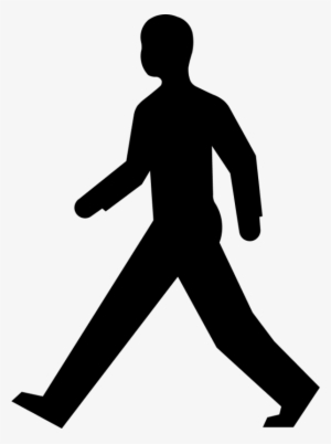Man Silhouette Walking - Pedestrian .png