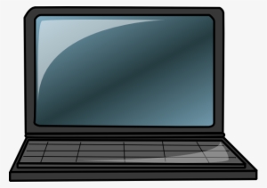 Small - Open Laptop Clipart