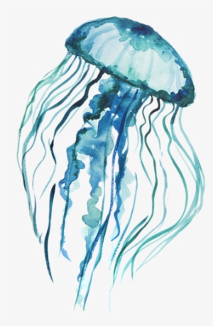 Click And Drag To Re-position The Image, If Desired - Watercolor Jellyfish