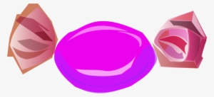 Candy Vector Watercolor - Piece Of Wrapped Candy