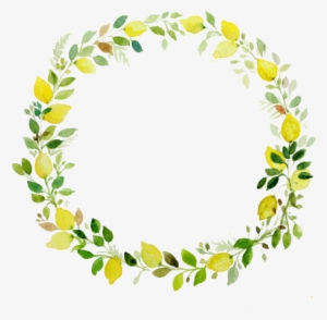 Watercolor Leaf Tutorial - Flower Wreath Transparent Background