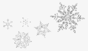 Save The Date - Silver Glitter Snowflakes Png