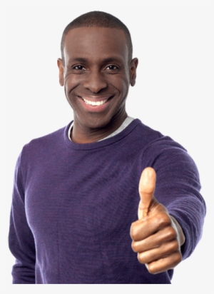 Free Png Happy Black Person Png Images Transparent - Black Man Thumbs Up Png