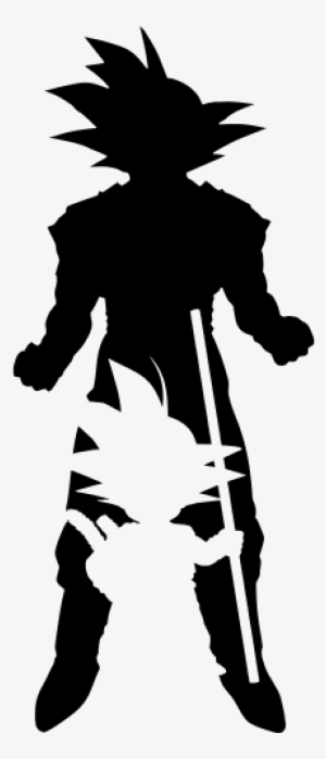 Pegatina Goku Siluetas - Siluetas De Dragon Ball Z