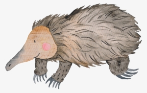 This Graphics Is Hand Painted Watercolor Cartoon Transparent - Illustration