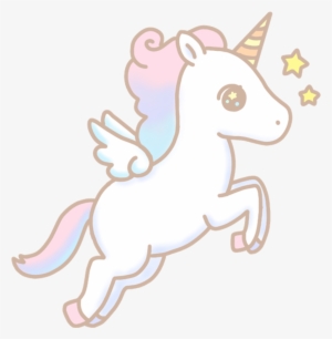 Unicorn Star Watercolor Cute Colorful Kawaii Handpainte - Watercolor Painting